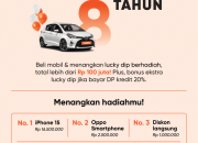Beli mobil & Menangkan Iphone 15 & Hadiah Total Rp 100 juta!