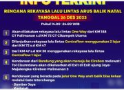 Ini Skenario One Way dan Contraflow Arus Balik Natal 2023