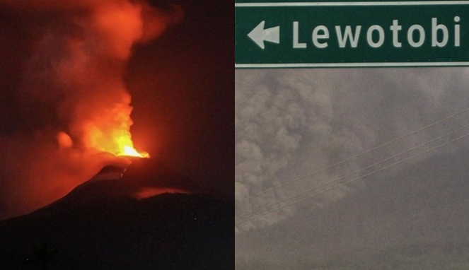 gunung-lewotobi-laki-laki-erupsi,-ribuan-warga-telah-diungsikan