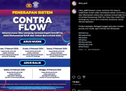 Jadwal Contra Flow dan Pembatasan Angkutan Barang Saat Libur Isra Miraj dan Imlek 2024