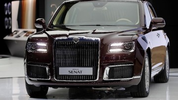 potret-aurus-senat,-kado-mobil-mewah-dari-putin-untuk-kim-jong-un