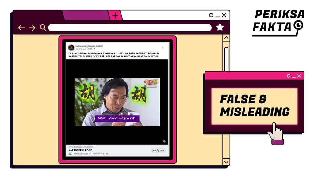 hoaks-komeng-promosikan-situs-judi-online