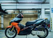 Sadiss…Modif Yamaha Aerox 155 pakai mesin sang kakak XMAX 250