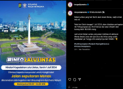 Pengalihan Arus Lalu Lintas di Monas Terkait HUT Bhayangkara, Awas Terjebak Macet!