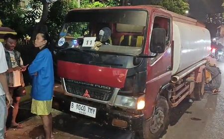 truk-tangki-tabrak-lima-motor-akibat-rem-blong,-berakhir-damai