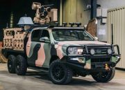 Toyota Hilux Jadi Pikap Militer 6×6 dan Siap Tempur