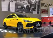 Mobil Pameran Tabrak Booth MG di GIIAS Bandung 2024